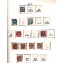 Danmark / Grønland / Færøerne - Samling i Stender album - Mange mærker og sæt - Stemplet.